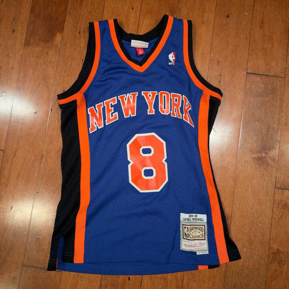Mitchell & Ness 98-99 NewYork Knicks Latrell Sprewell Hardwood Classics Swingman